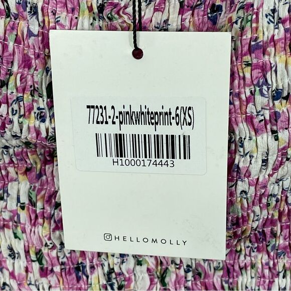 NWT Hello Molly Remember My Name Mini Dress in Pink Floral Size XS/2 - Picture 6 of 9